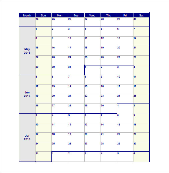 free printable monthly work schedule template