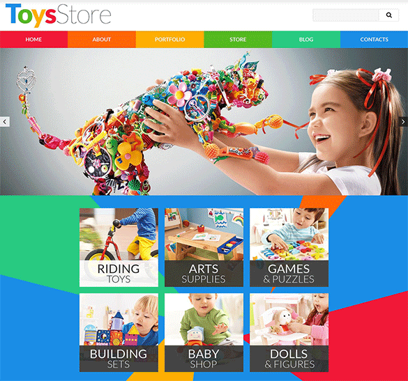 toy store woocommerce template