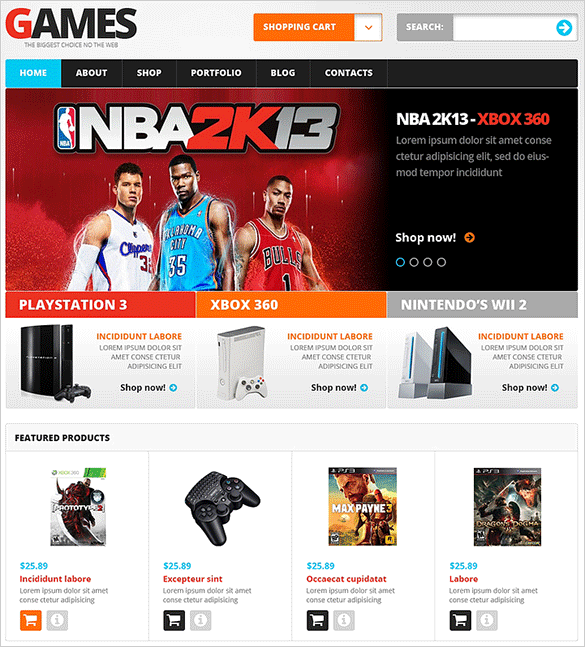 video gaming woocommerce theme