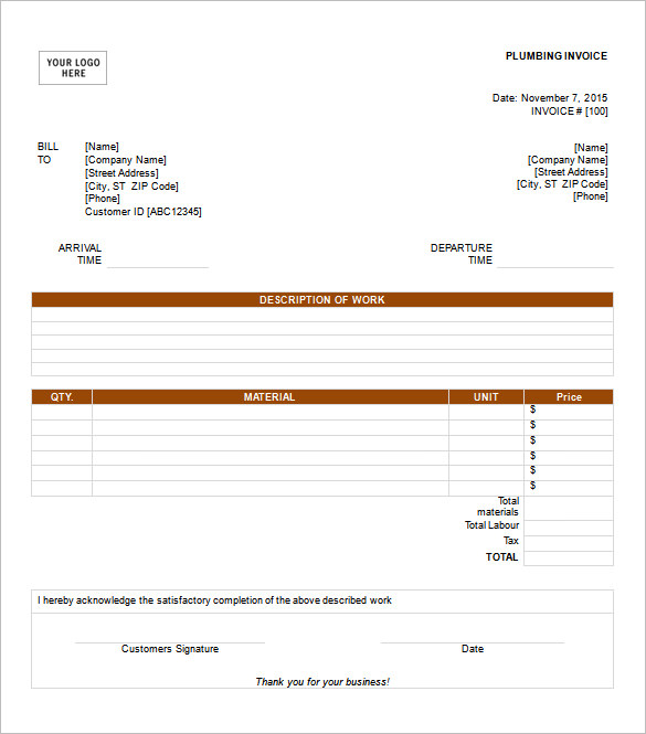 Invoice Template - 53+ Free Word, Excel, PDF, PSD Format Download ...