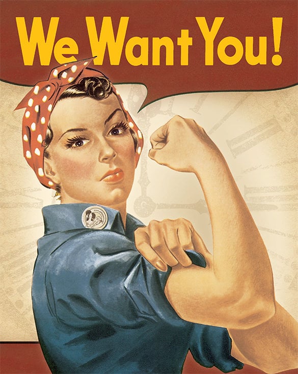 we want you poster template