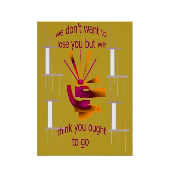 we dont want to lose you poster template