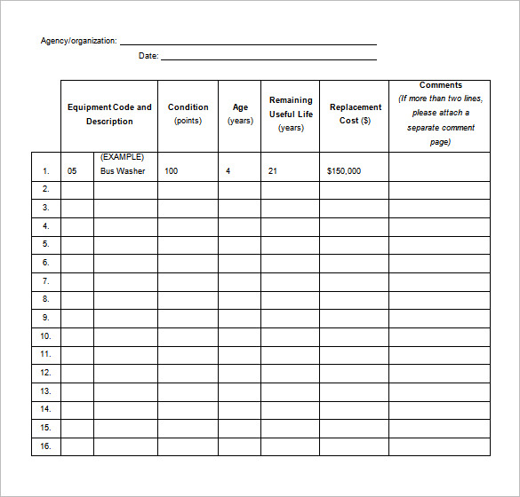 Electrical Preventive Maintenance Schedule Template