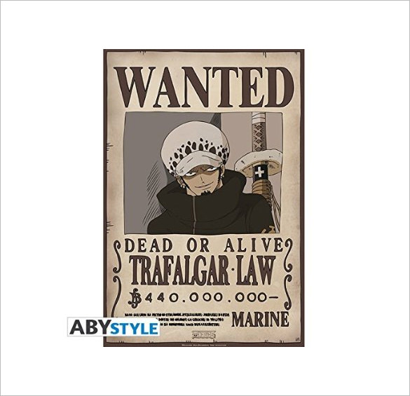 10+ One Piece Wanted Posters - Free Printable Templates in Word, PDF ...