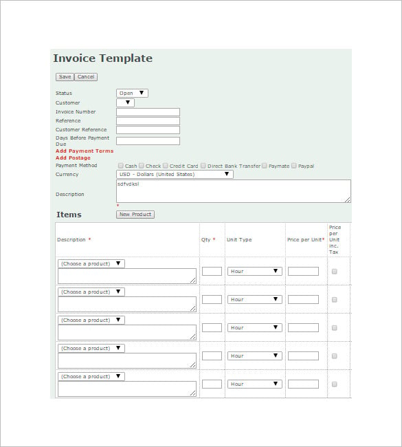 easy invoicing and quote estimate template