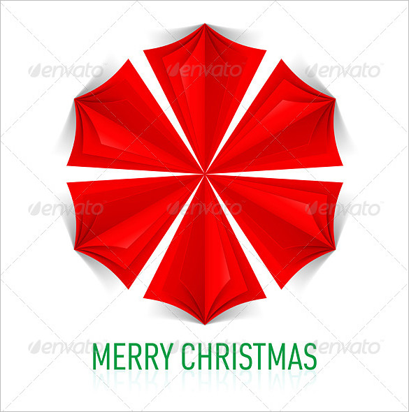 red paper snowflake template in vector eps format