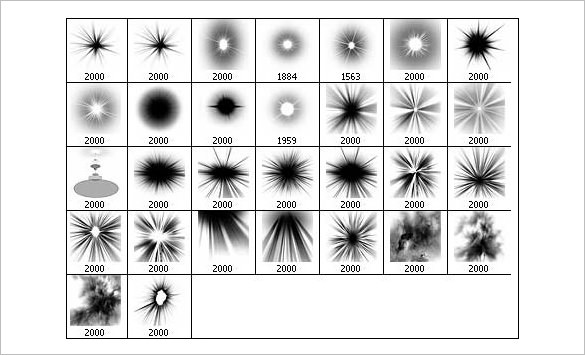 0 sun light brushes