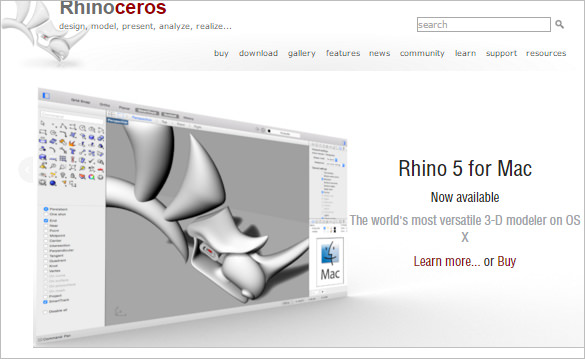 rhinoceros 3d designing modeling software