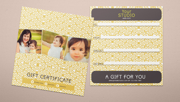 photography gift certificate template photography gift certificate template