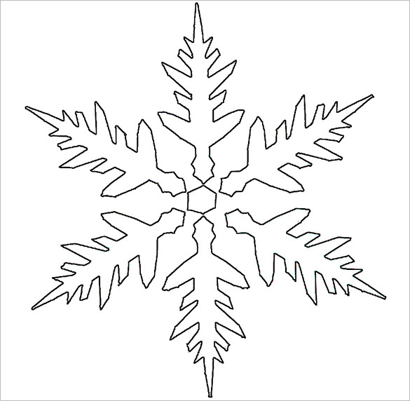 17 Snowflake Stencil Template Free Printable Word PDF JPEG Format