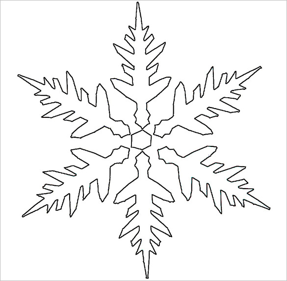 17+ Snowflake Stencil Template – Free Printable Word, PDF, JPEG Format ...