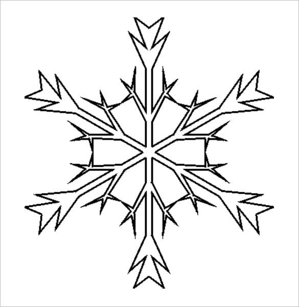 17+ Snowflake Stencil Template – Free Printable Word, PDF, JPEG Format ...