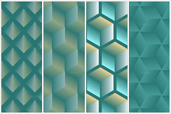 12 seamless geometric patterns