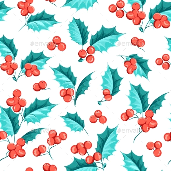 amazing mistletoe seamless pattern