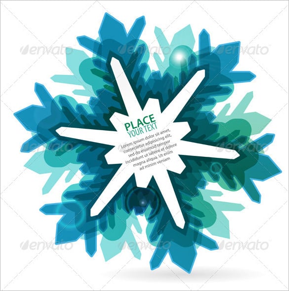 christmas colorful frame snowflake eps format