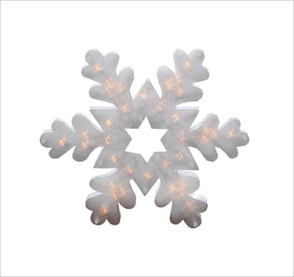 lighted shimmering snowflake christmas