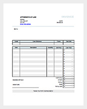 Invoice-for-Legal-Services-Template