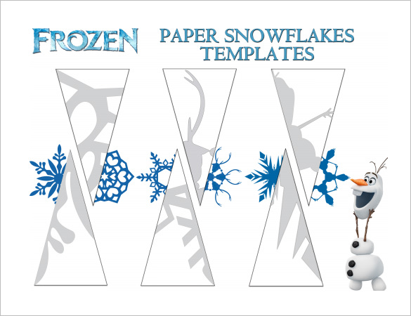 frozen snowflake patterns to trace