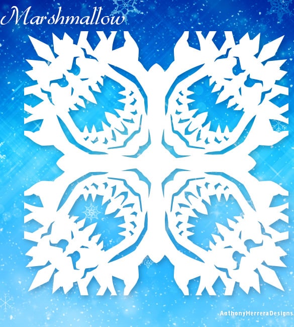 12 frozen snowflake template free printable word pdf