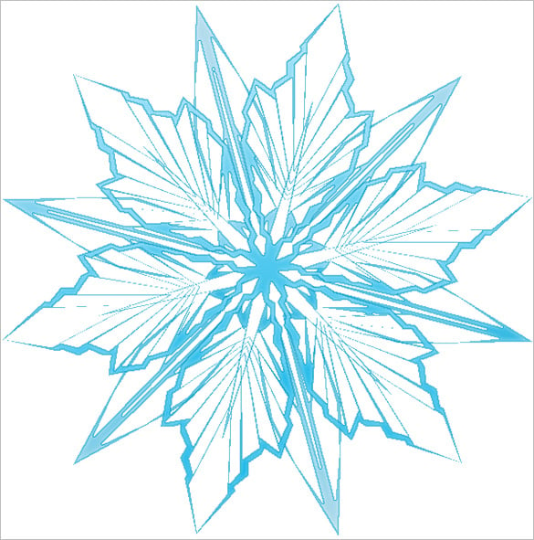 6 Frozen Snowflake Templates Free Printable Word PDF JPEG Format Download 