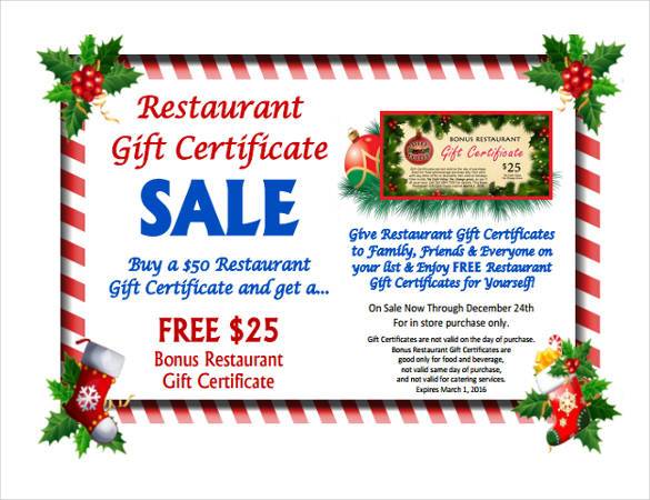 30 Blank Gift Certificate Templates DOC PDF