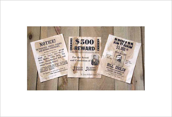 14+ Old Wanted Poster Templates - Free Printable, Sample, Example