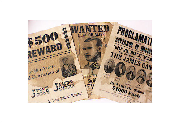 14+ Old Wanted Poster Templates - Free Printable, Sample, Example ...