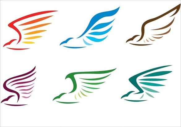 linear eagle vector logo