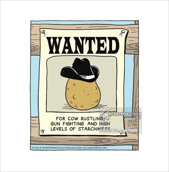 sample cartoon wanted funny poster download