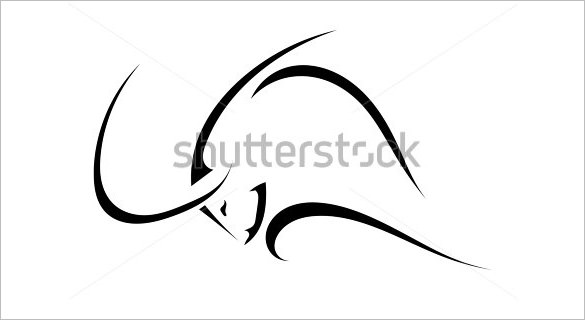 bull sketch logo