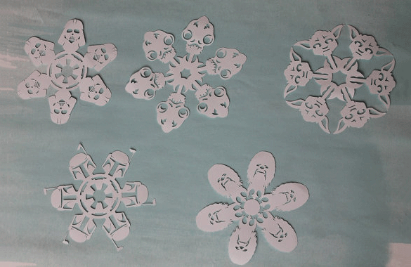 star wars christmas decoration snowflake template