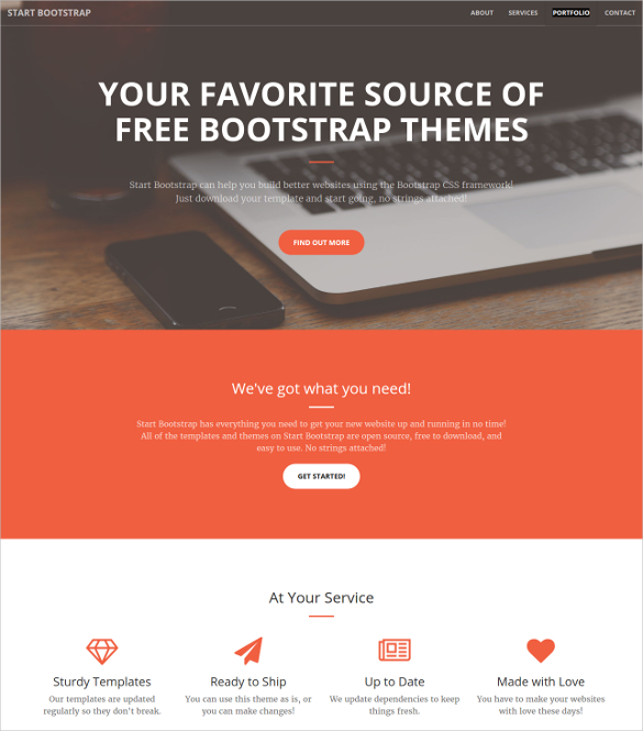 16+ Portfolio Bootstrap Themes & Templates