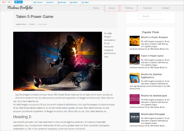 23+ Portfolio Blog Themes And Templates | Free & Premium Templates