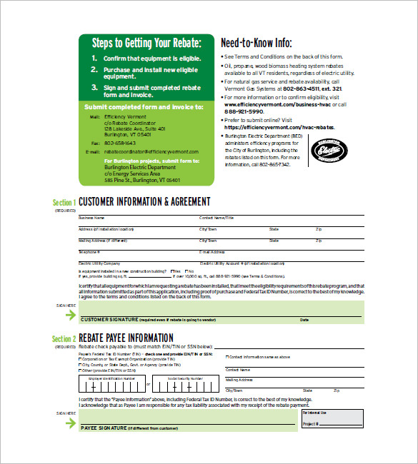 hvac invoice form