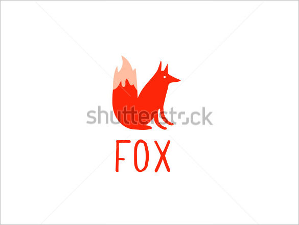 sitting red fox logo