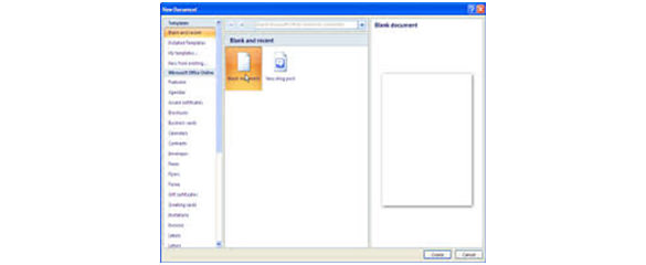 launch ms word document