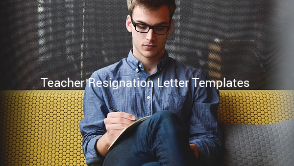 teacher resignation letter template teacher resignation letter template