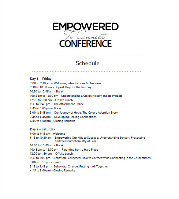 Agenda Planner Template 8+ Free Word, Excel, PDF Format Download