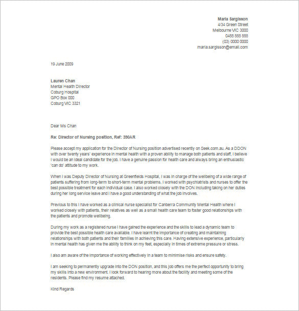 Nursing Resignation Letter Examples from images.template.net