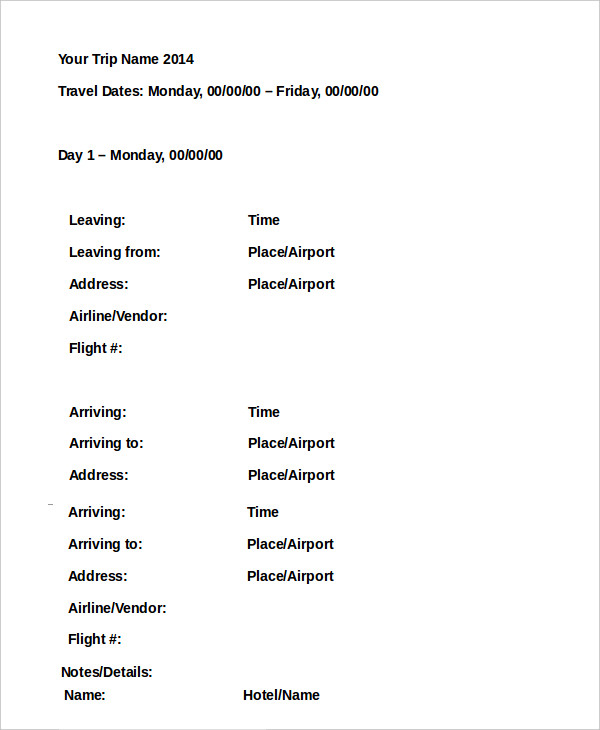 download-travefy-travel-itinerary-template