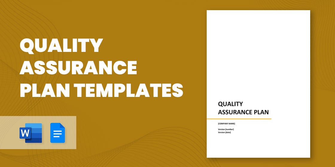 quality assurance plan templates – free sample example format download