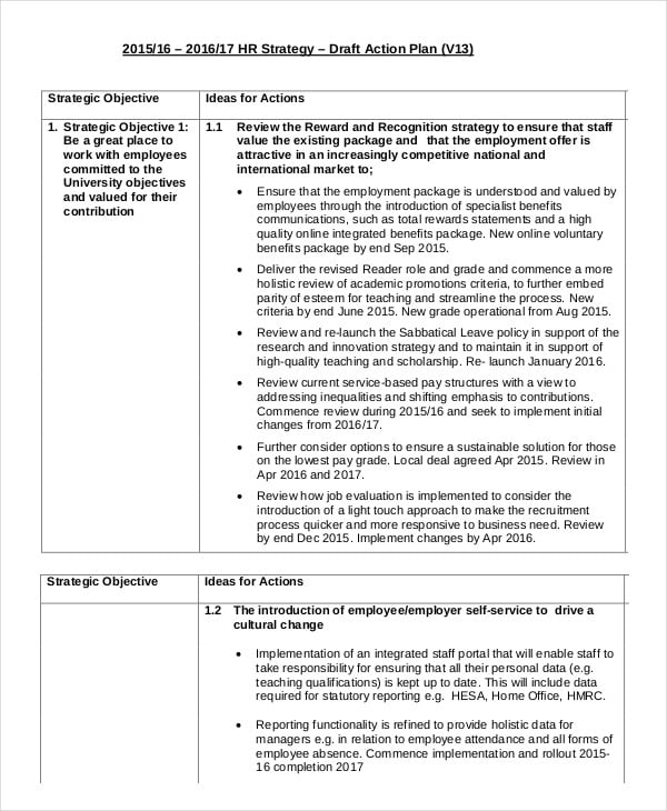 Action Plan Template 15+ Free Sample, Example, Format