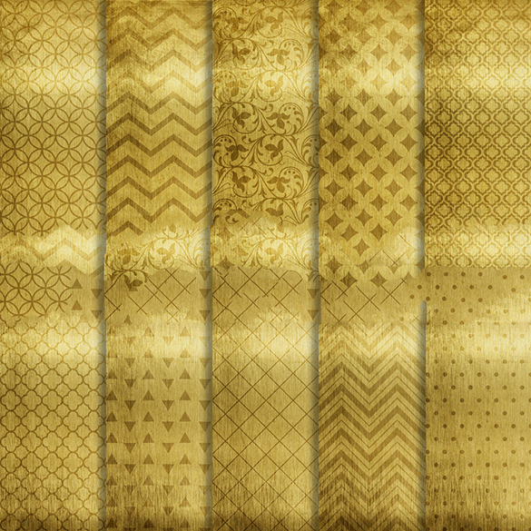 0 vintage gold digital seamless patterns