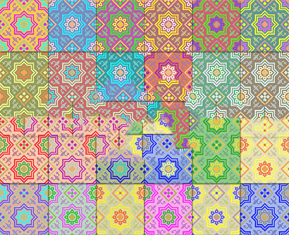 arabic seamless digital patterns