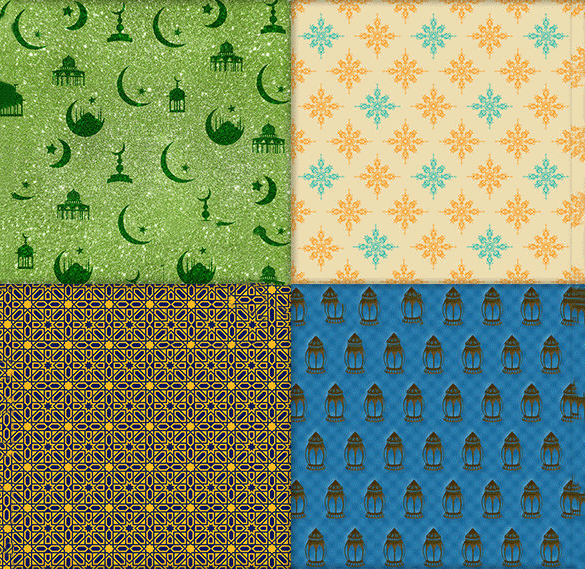 premium arabic seamless patterns