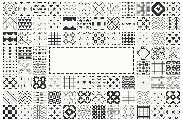seamless white lined patterns