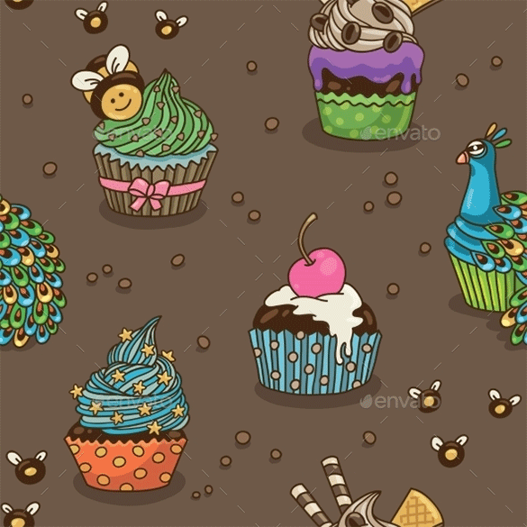 amazing premium cupcake pattern
