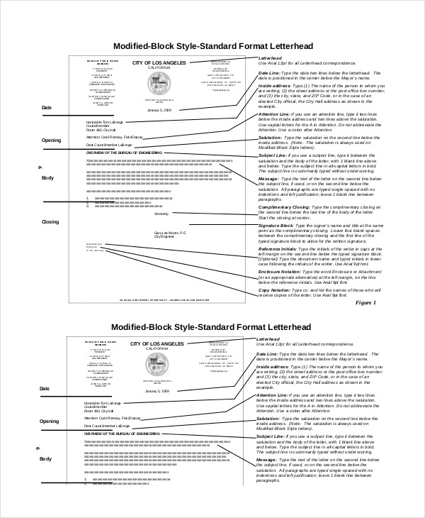 Block Letter Format Template - 8+ Free WOrd, PDF Documents Download