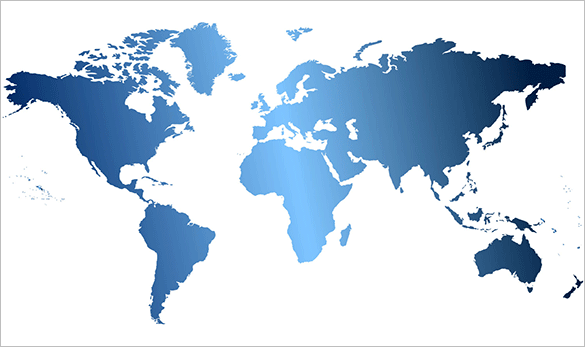 vector illustration of high detailded world map