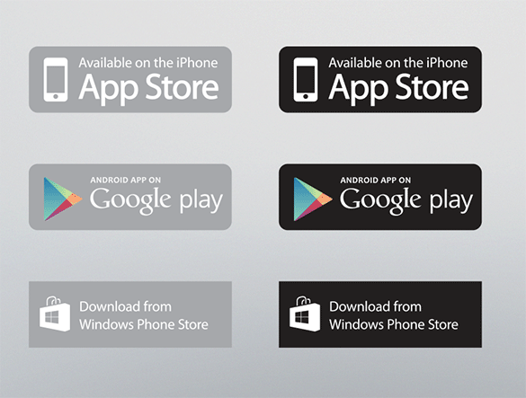 app download buttons vector for you